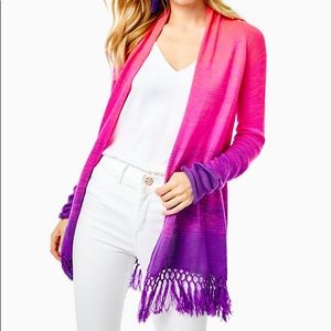 NWT Tatum ombré cardigan Plumeria Pink M
